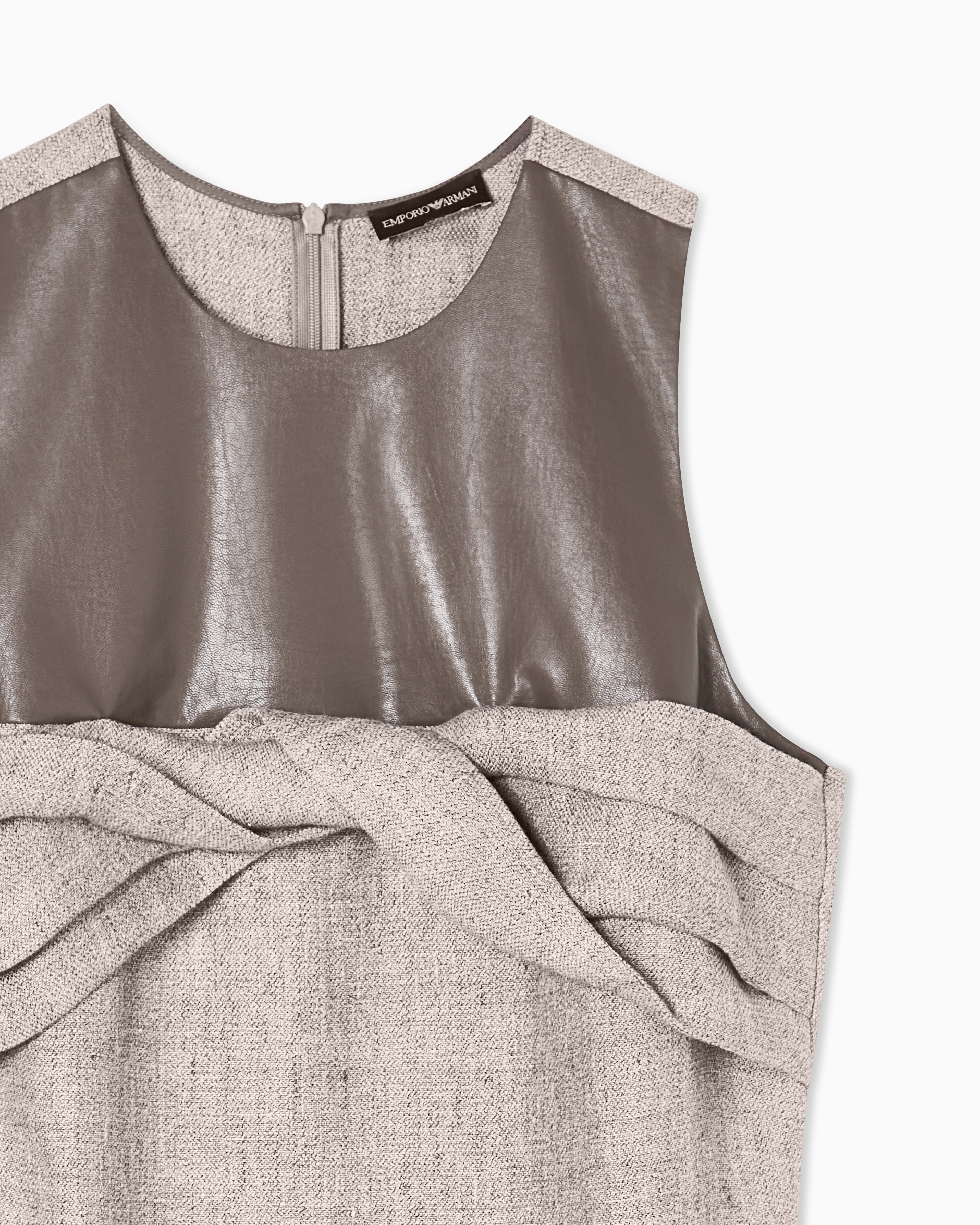 Emporio Armani Heavy linen canvas dress
