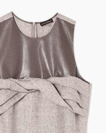 Emporio Armani Heavy linen canvas dress
