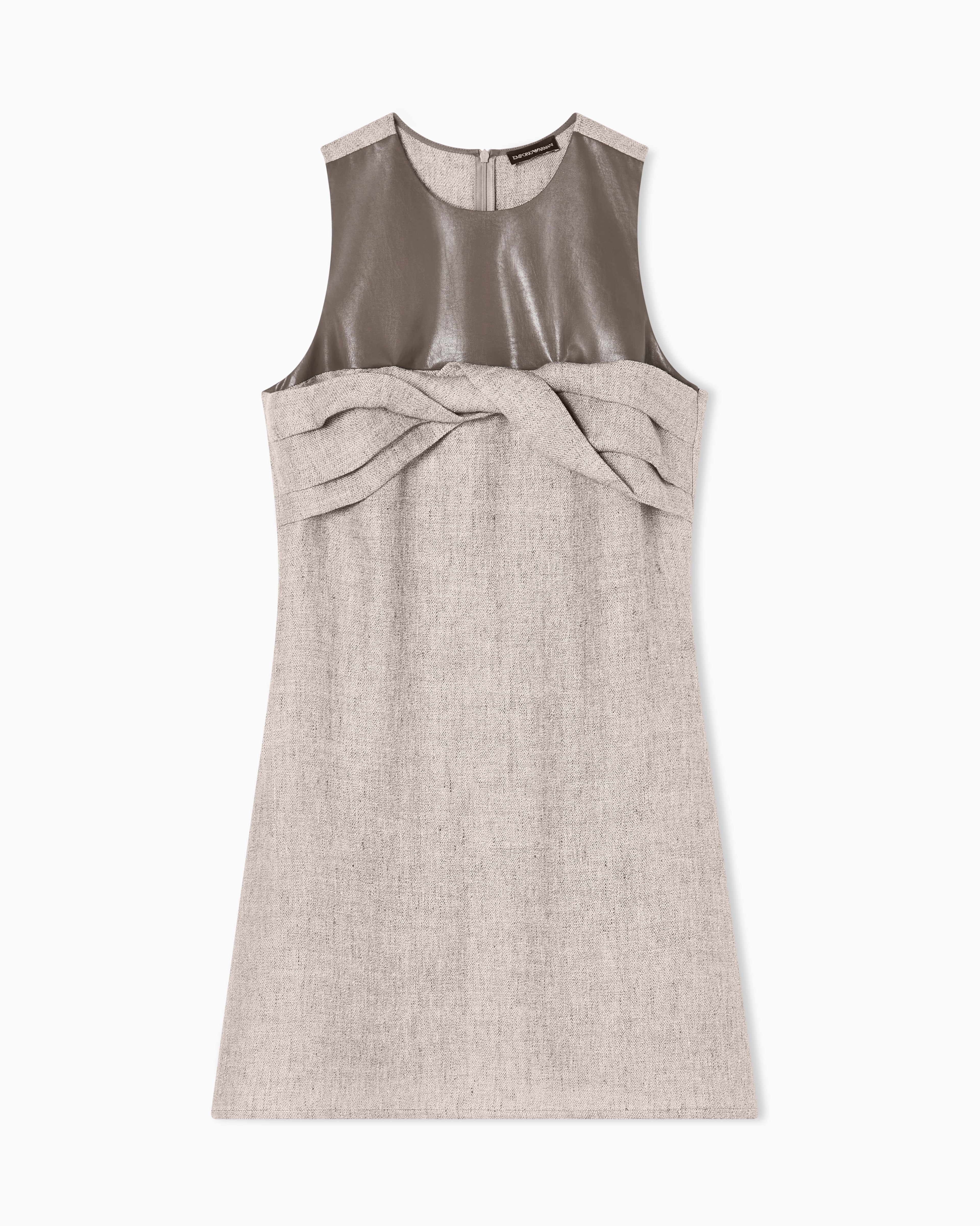 Emporio Armani Heavy linen canvas dress