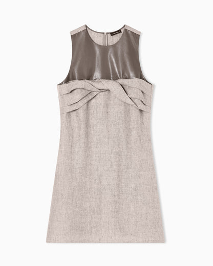 Emporio Armani Heavy linen canvas dress
