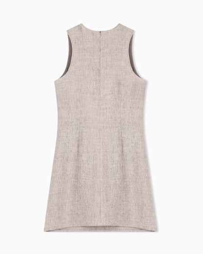 Emporio Armani Heavy linen canvas dress
