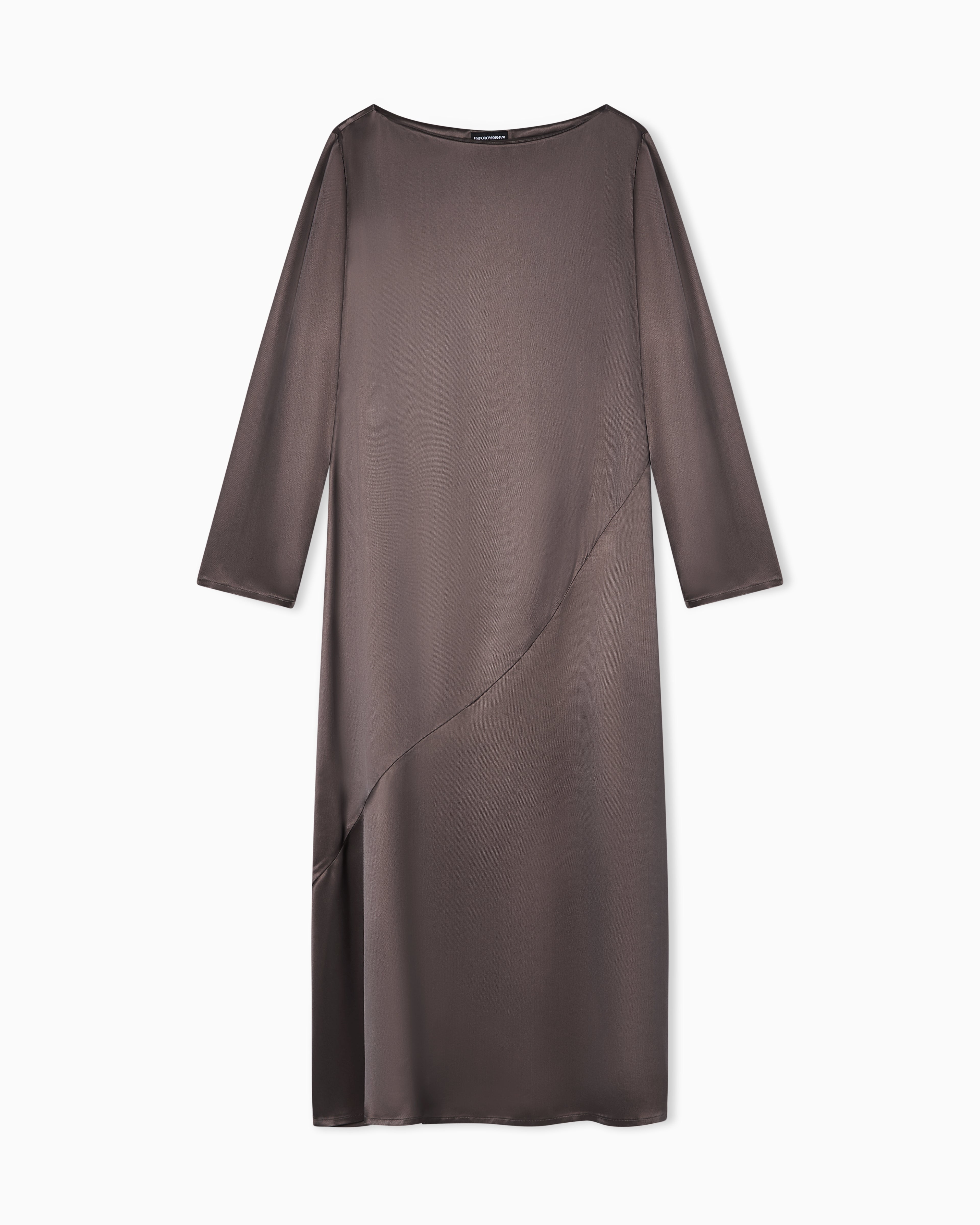 Emporio Armani Viscose twill midi dress