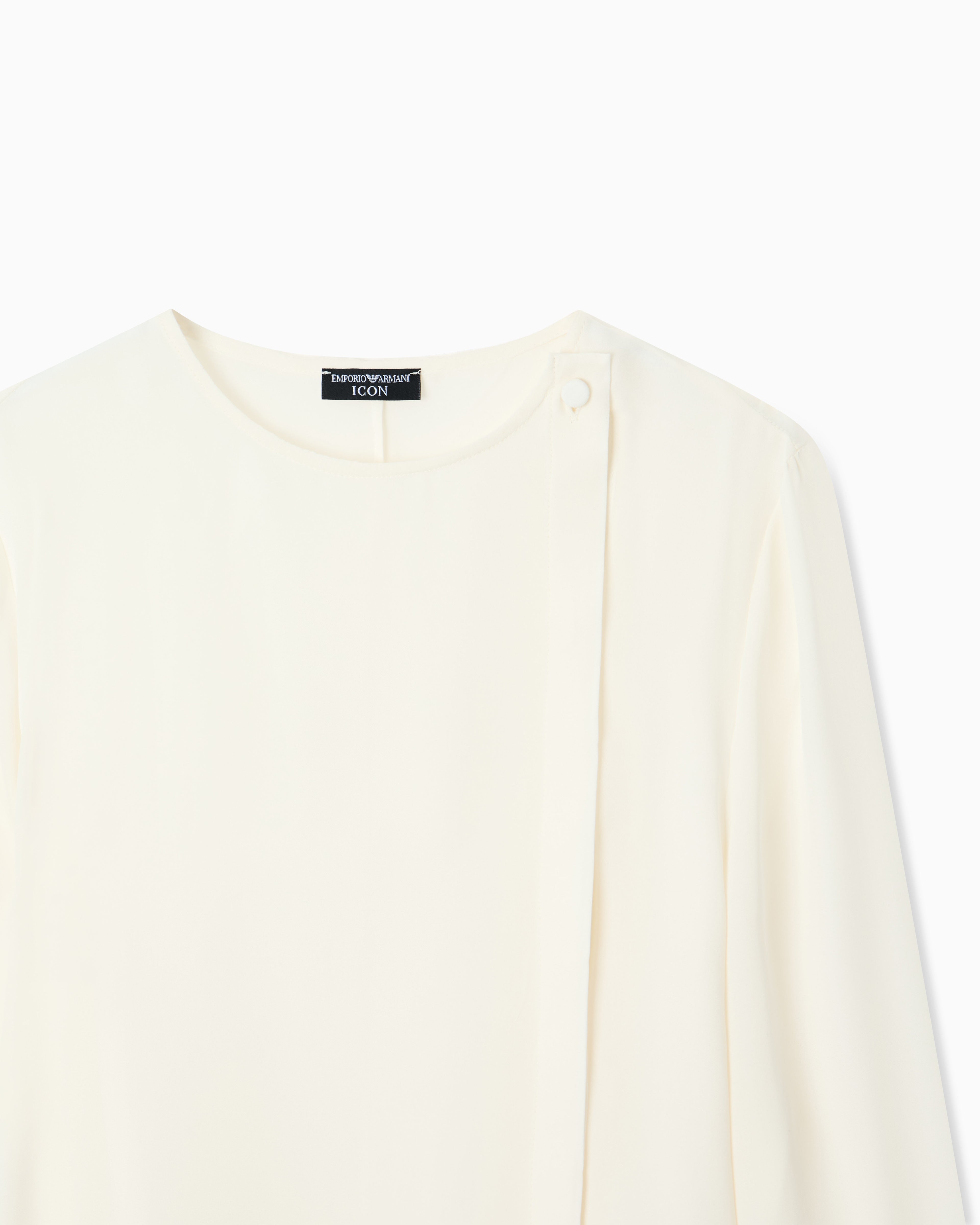 Emporio Armani Icon blouse in silk double georgette