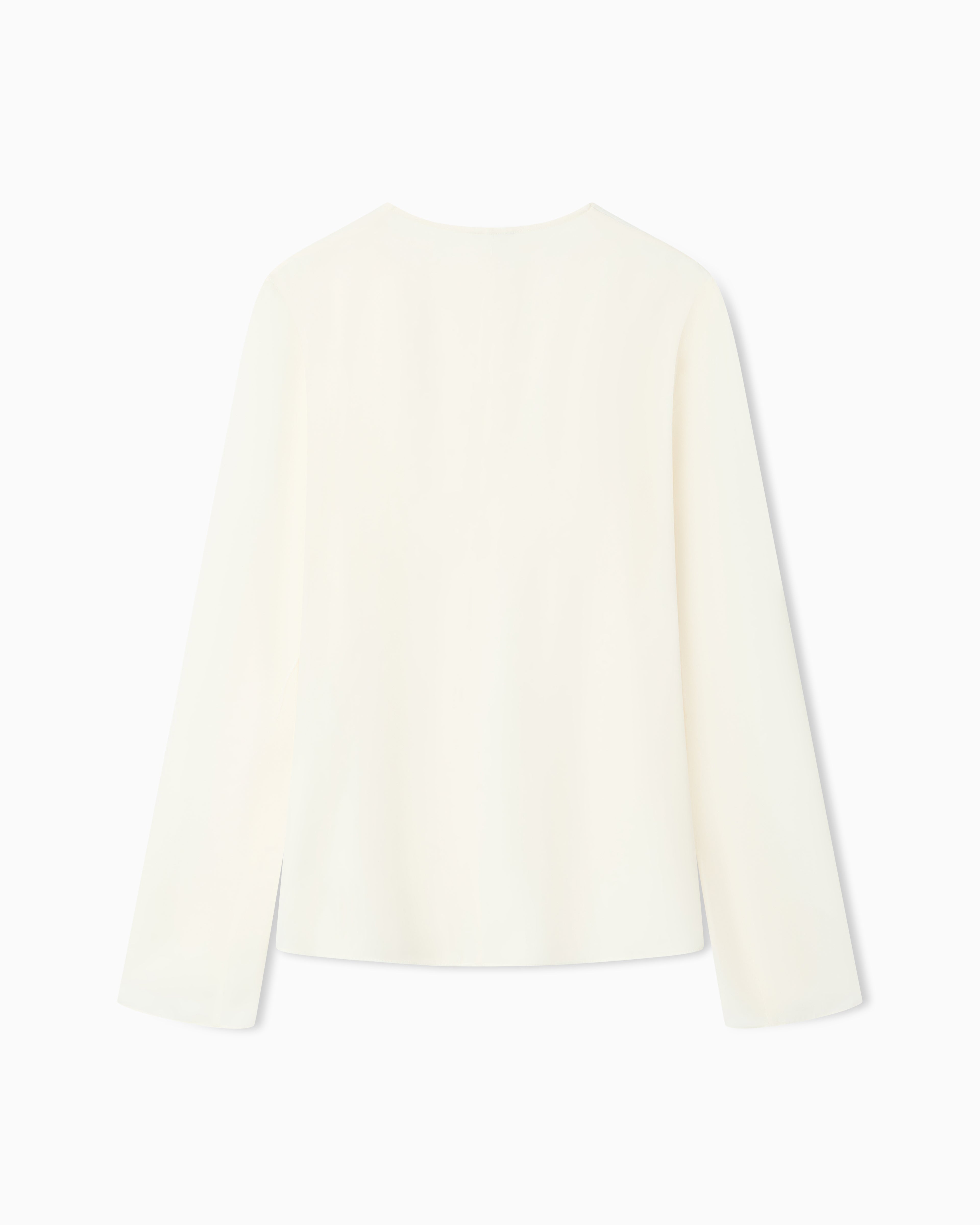 Emporio Armani Icon blouse in silk double georgette