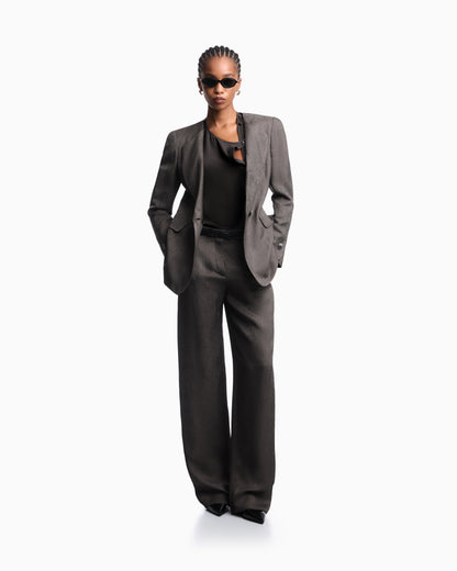 Emporio Armani Icon blouse in silk double georgette