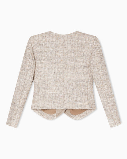 Emporio Armani Icon mélange tweed jacket
