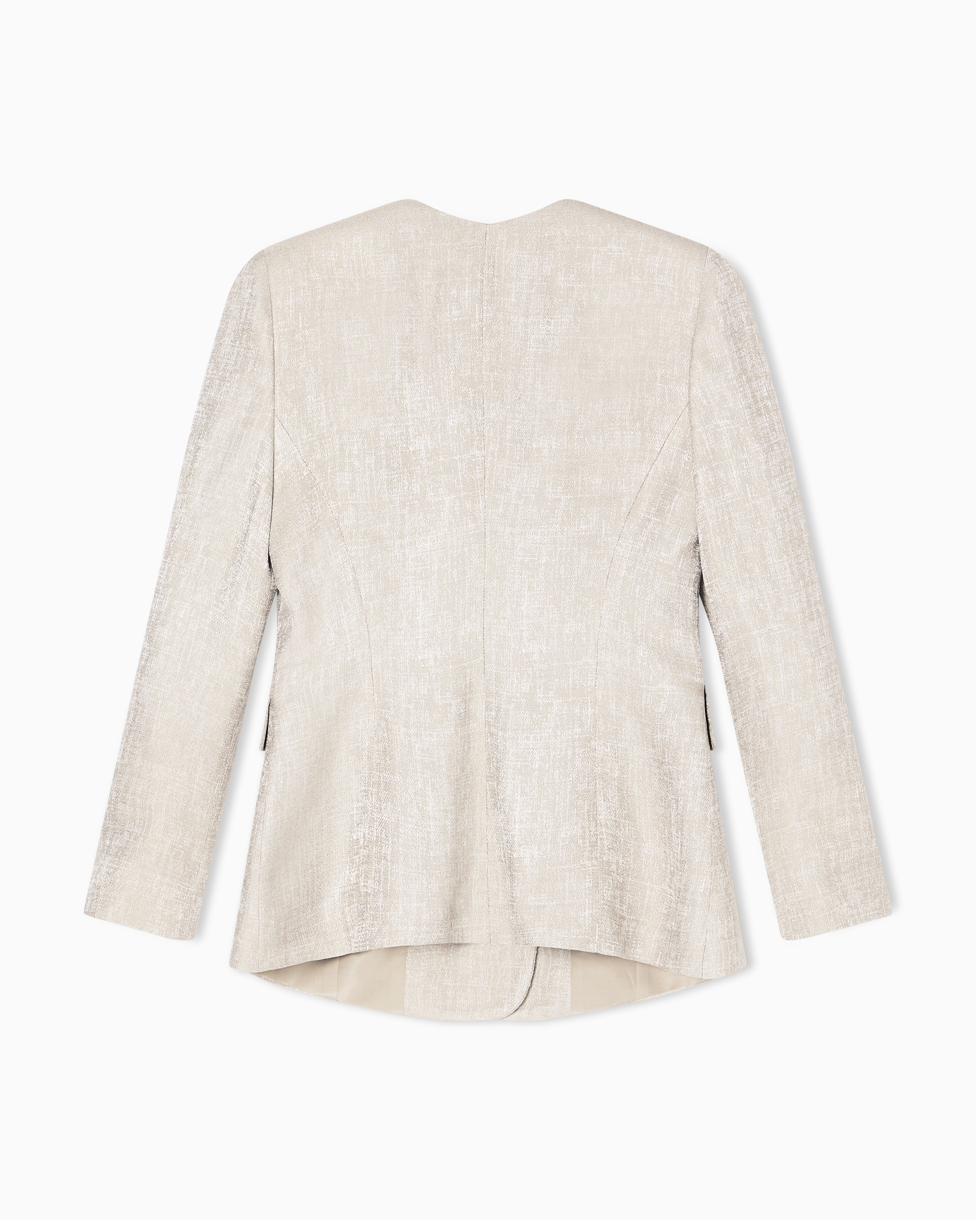 Emporio Armani Icon double-breasted jacket in armure jacquard