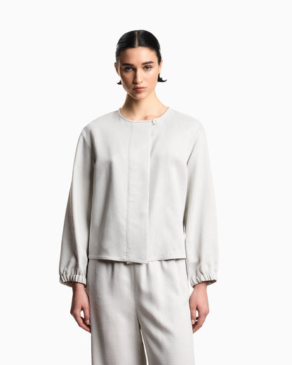 Emporio Armani Icon armure viscose jacket