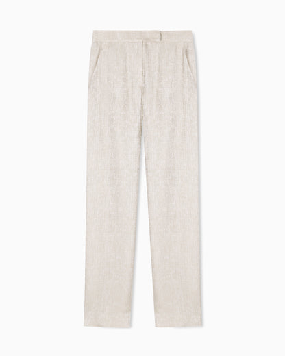 Emporio Armani Icon trousers in armure jacquard