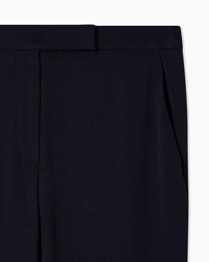 Emporio Armani Icon trousers in fluid armure fabric