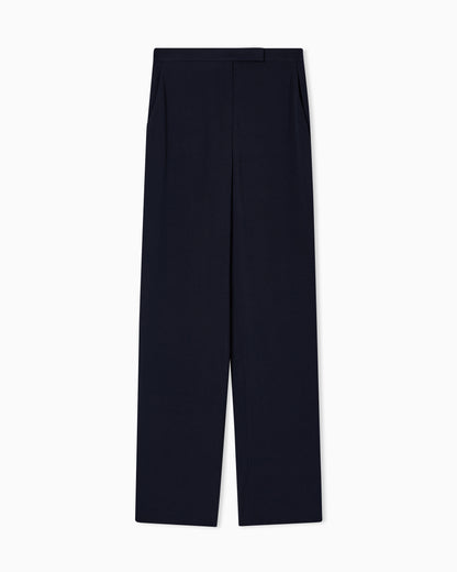 Emporio Armani Icon trousers in fluid armure fabric