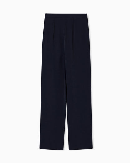 Emporio Armani Icon trousers in fluid armure fabric