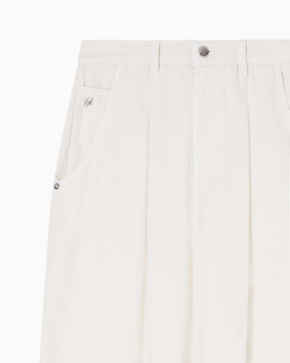 Emporio Armani J8H relaxed-fit garment-dyed Lyocell trousers