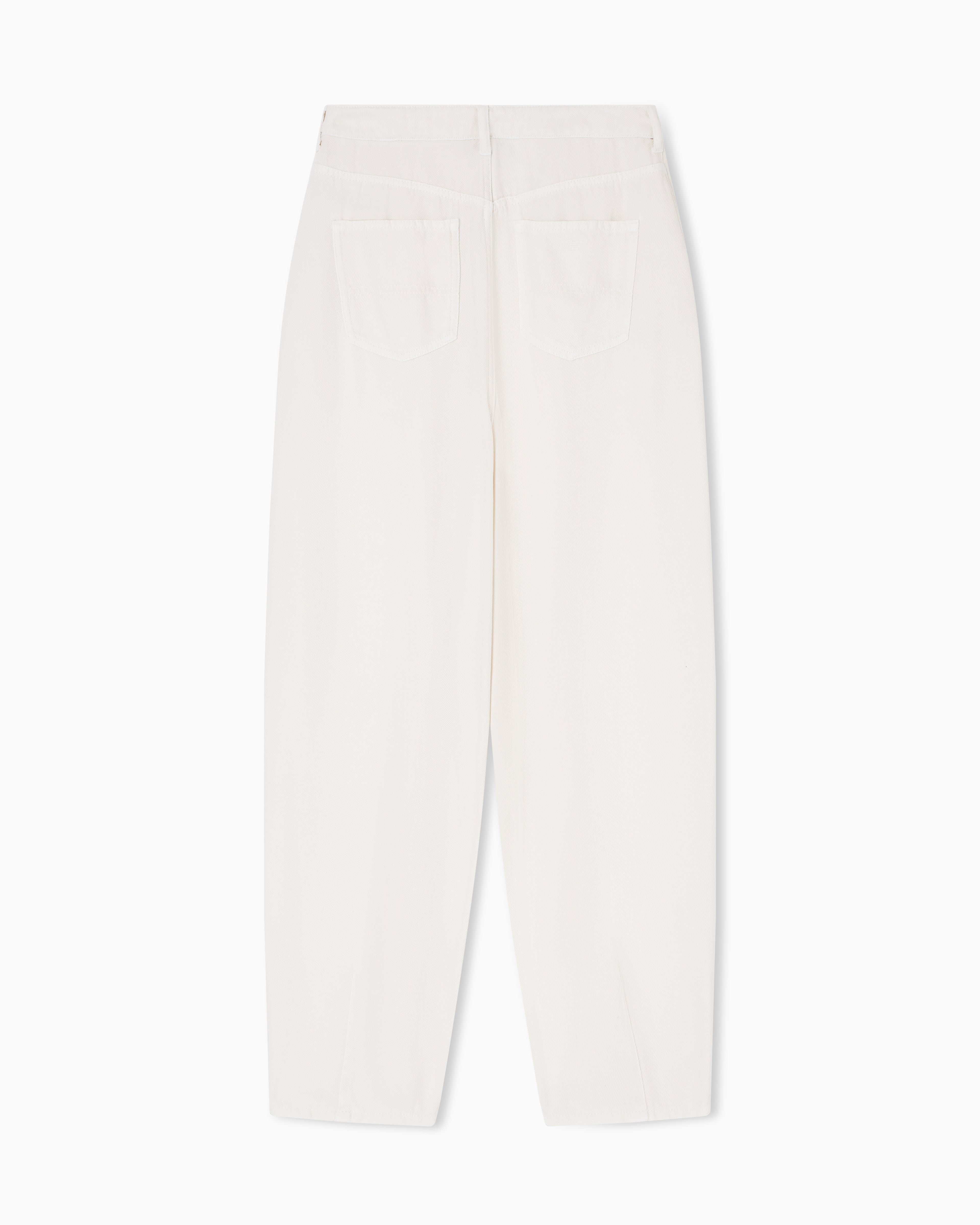 Emporio Armani J8H relaxed-fit garment-dyed Lyocell trousers