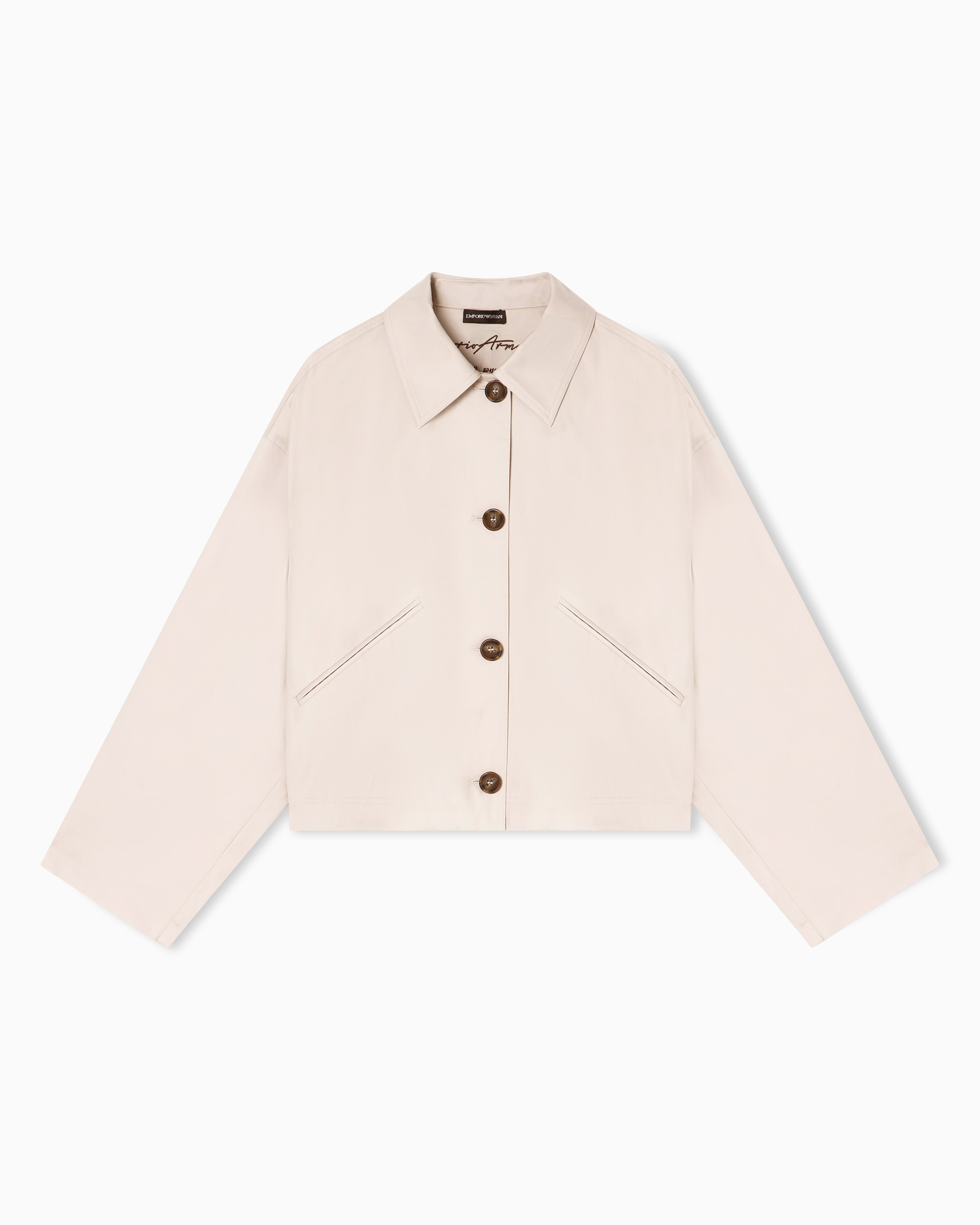 Emporio Armani Pima cotton gabardine blouson
