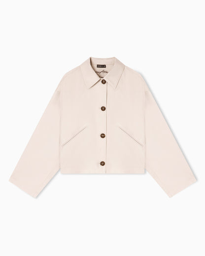 Emporio Armani Pima cotton gabardine blouson