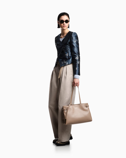 Emporio Armani Smooth leather shoulder bag