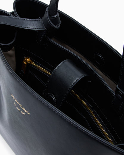 Emporio Armani Smooth leather shoulder bag