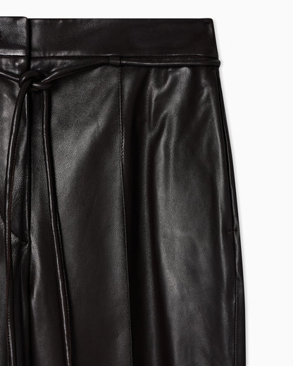 Emporio Armani glove-quality lambskin nappa leather trousers