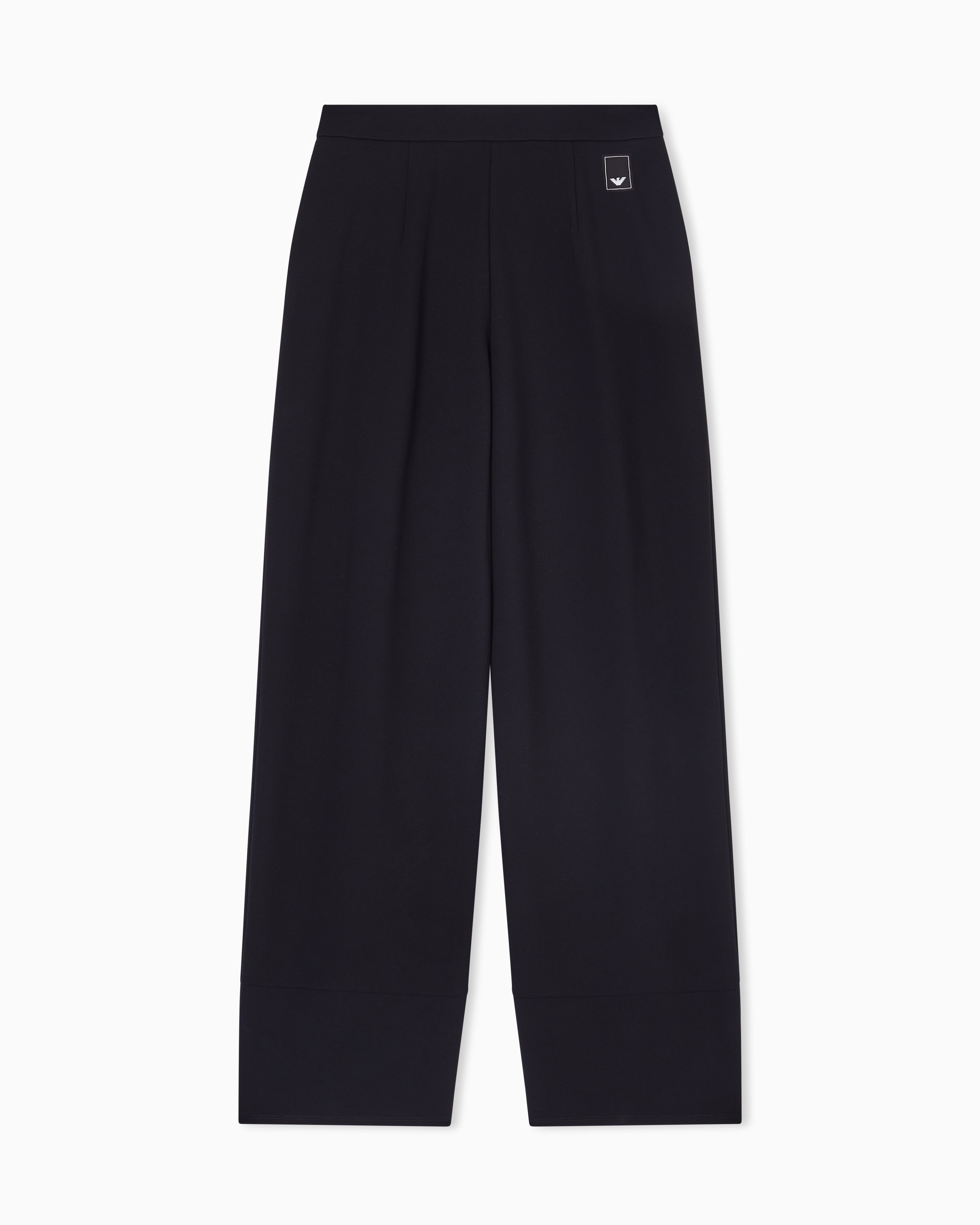 Emporio Armani Travel Essentials interlock jersey pleated trousers