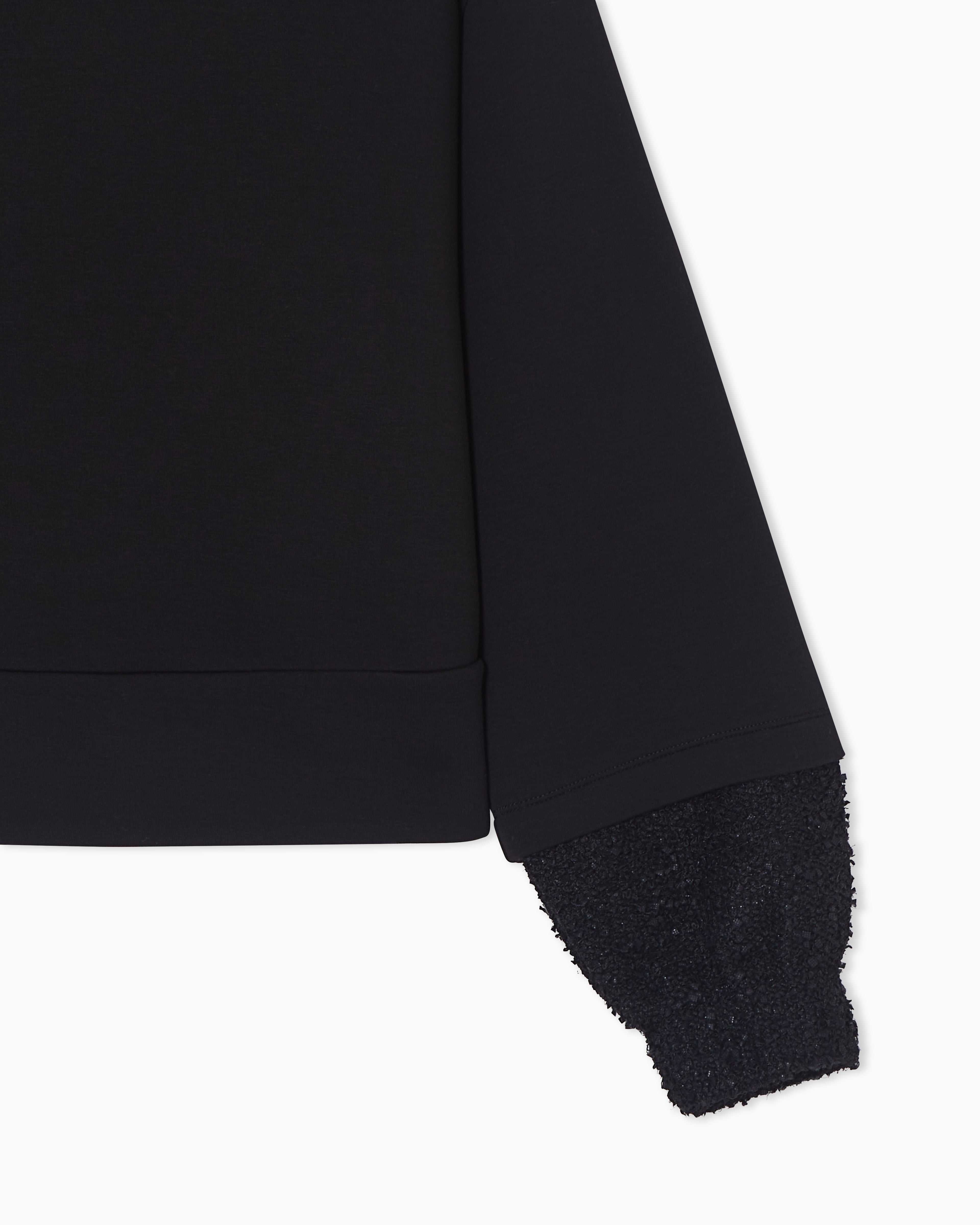 Emporio Armani Lunar New Year double-jersey sweatshirt with tweed details