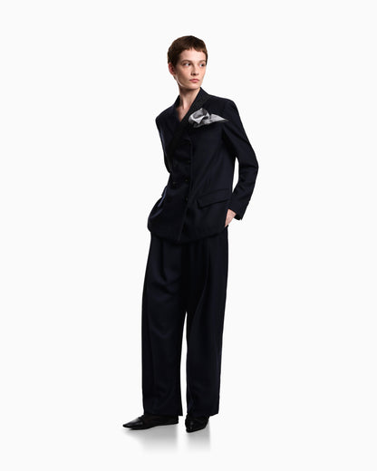 Emporio Armani Trousers with pleat in flowing wool