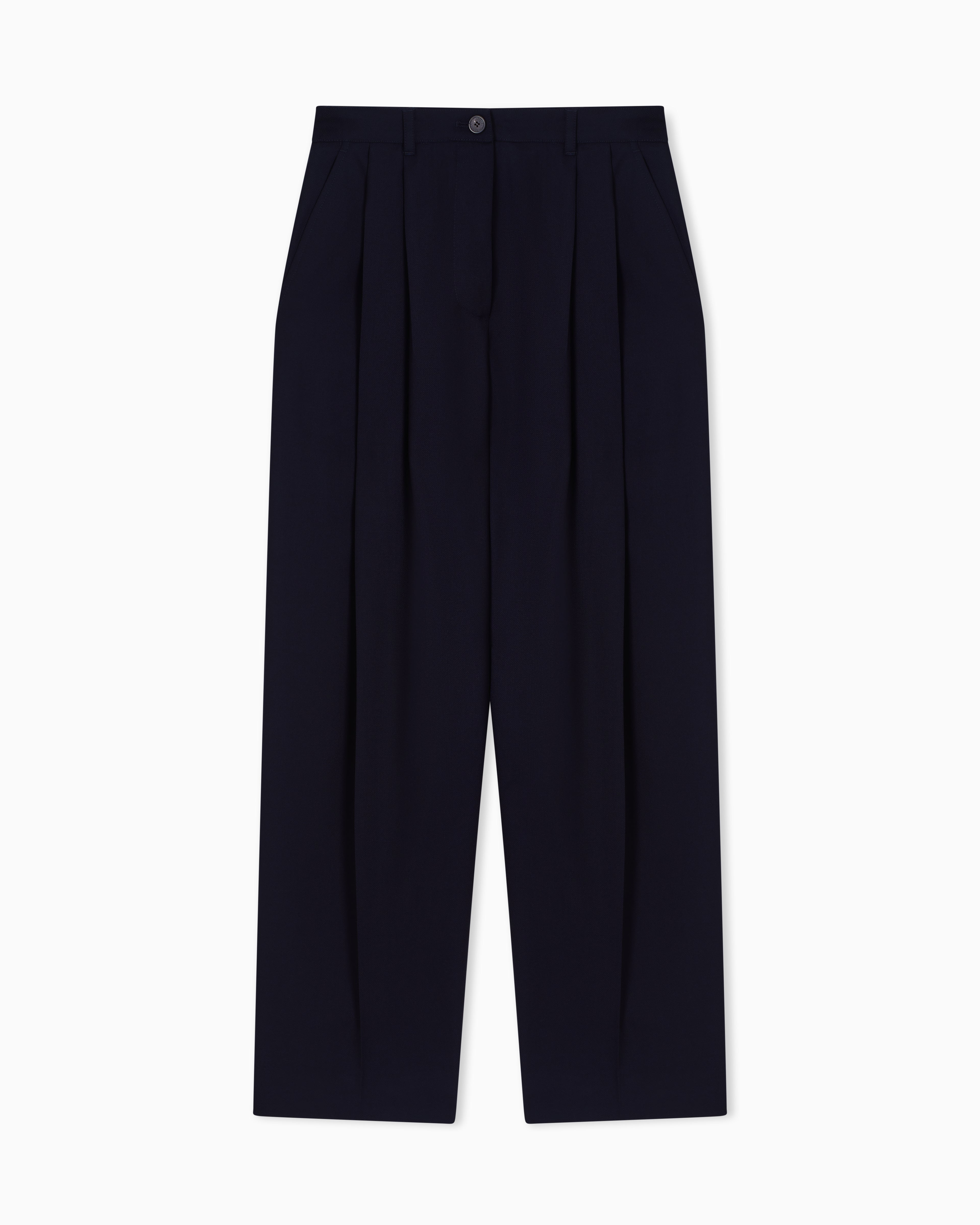 Emporio Armani Trousers with pleat in flowing wool