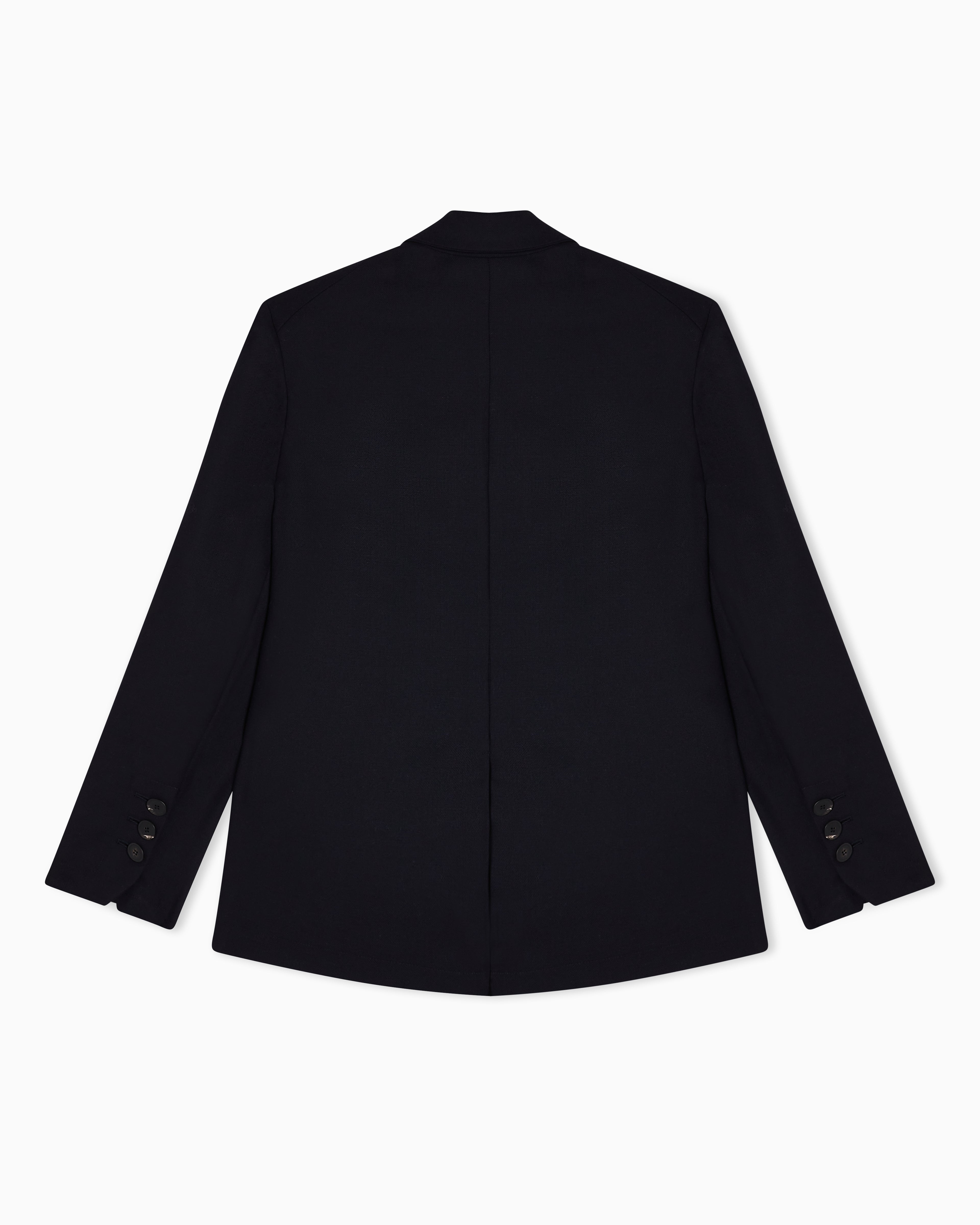 Emporio Armani Double-breasted jacket in fluid wool