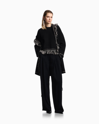 Emporio Armani Jumper with fringed hem