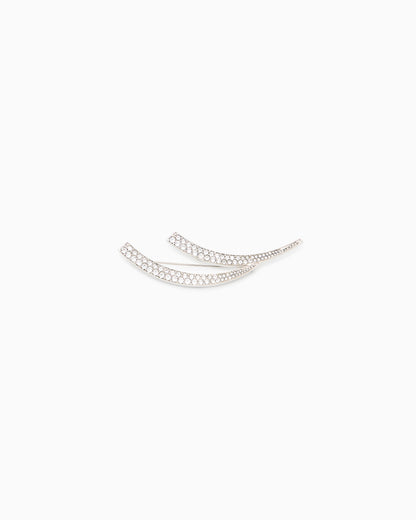 Emporio Armani Swarovski pavé rhinestone brooch