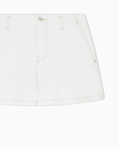 Emporio Armani Regular-fit shorts in garment-dyed drill