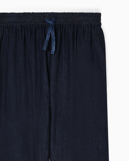 Emporio Armani Lightweight denim drawstring trousers