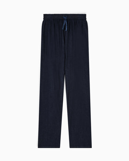 Emporio Armani Lightweight denim drawstring trousers