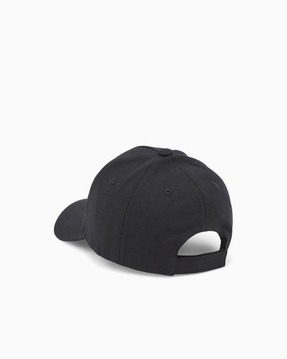 Emporio Armani Canvas baseball cap with signature logo embroidery