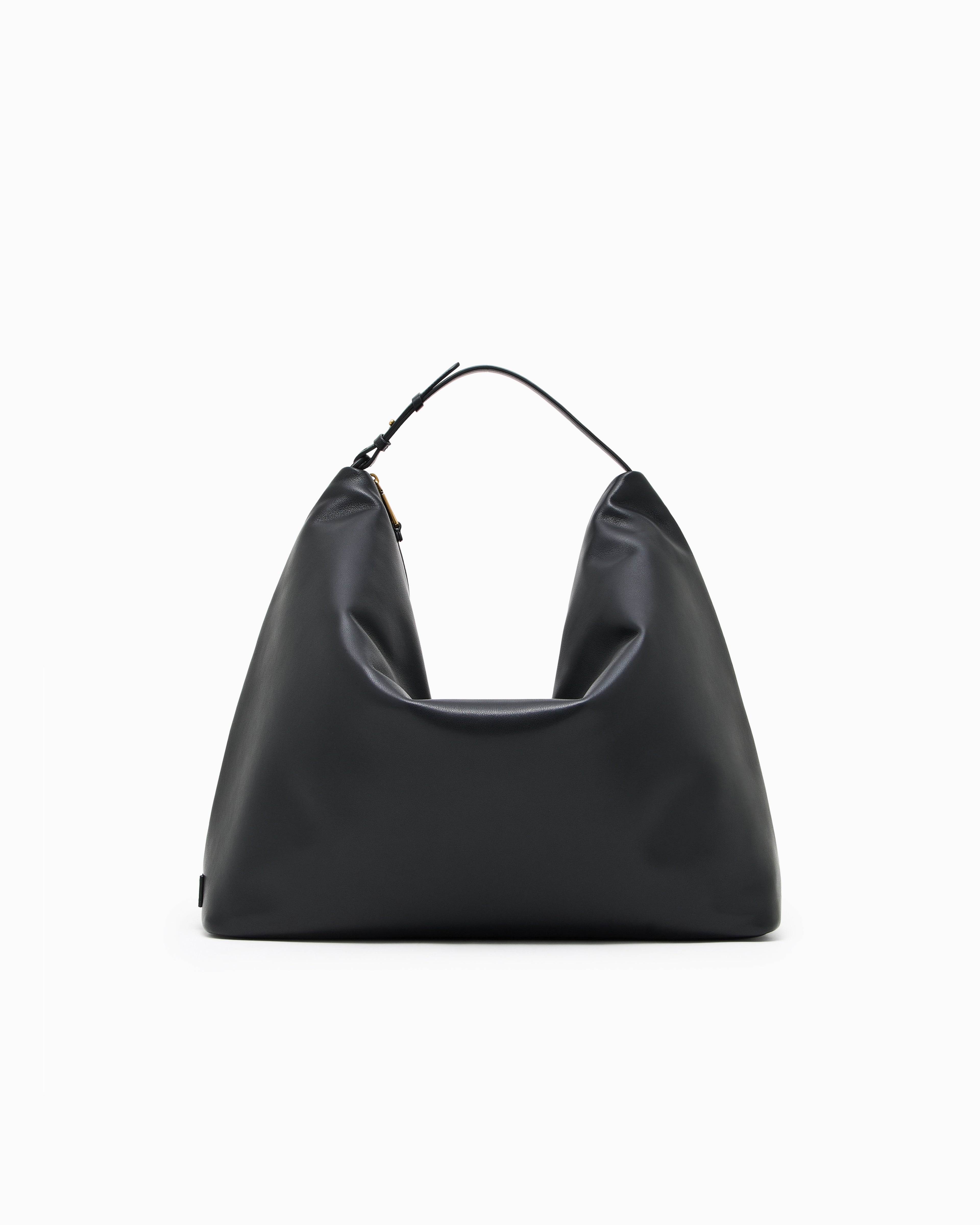 Emporio Armani Leather oversized hobo bag