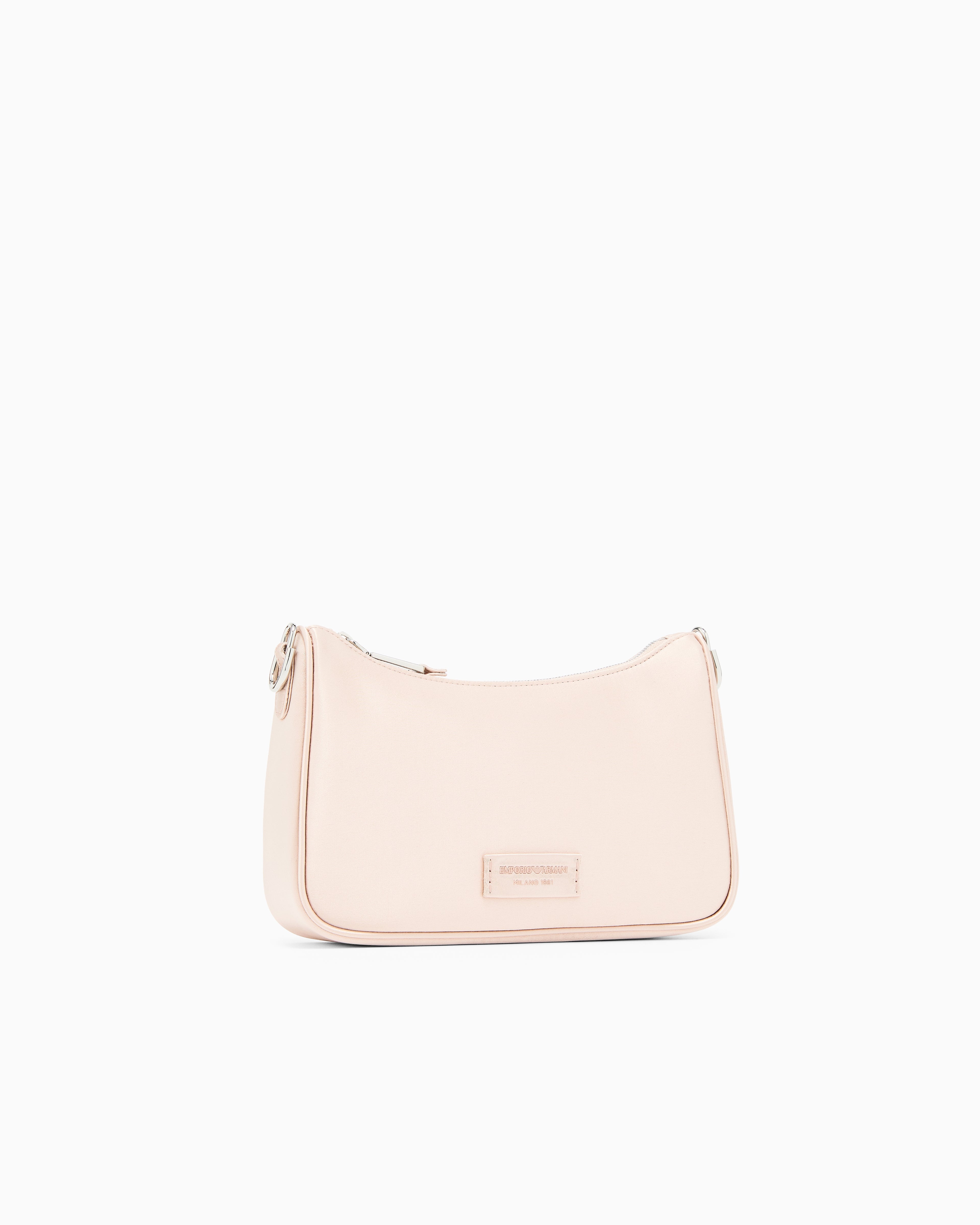 Emporio Armani Satin shoulder bag with chain strap