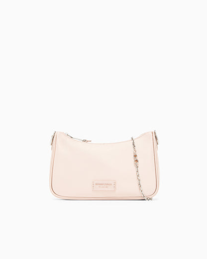 Emporio Armani Satin shoulder bag with chain strap