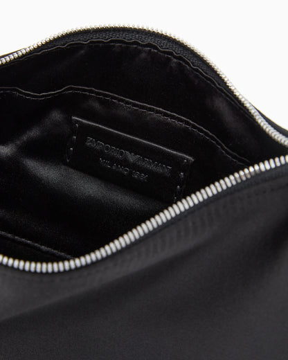 Emporio Armani Satin shoulder bag with chain strap