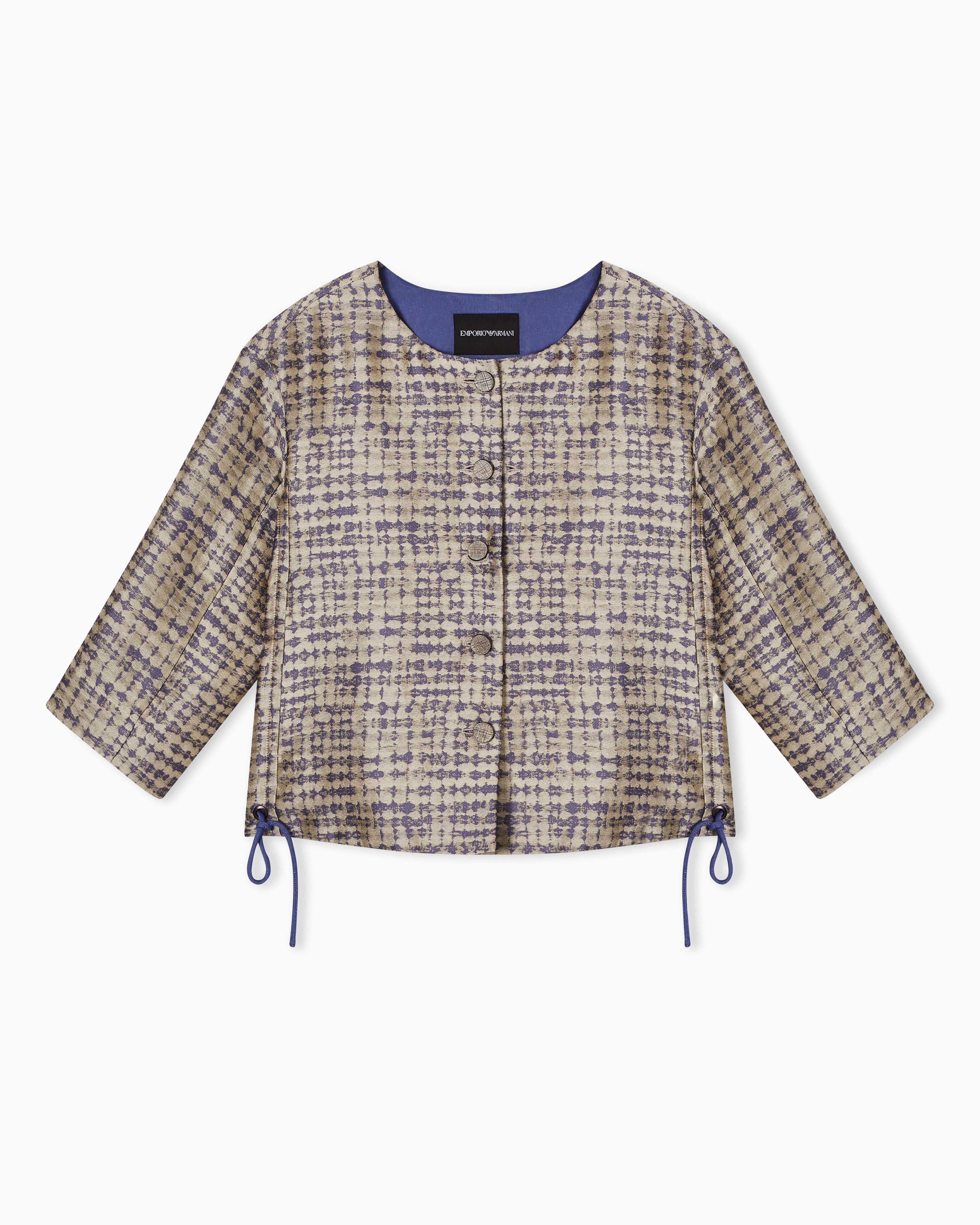 Emporio Armani Jacquard jacket with geometric motif