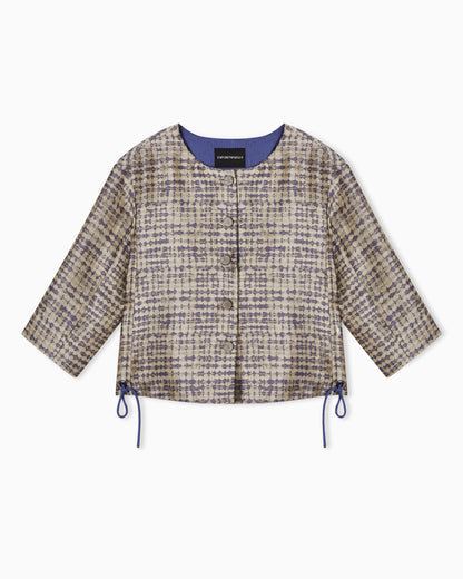 Emporio Armani Jacquard jacket with geometric motif