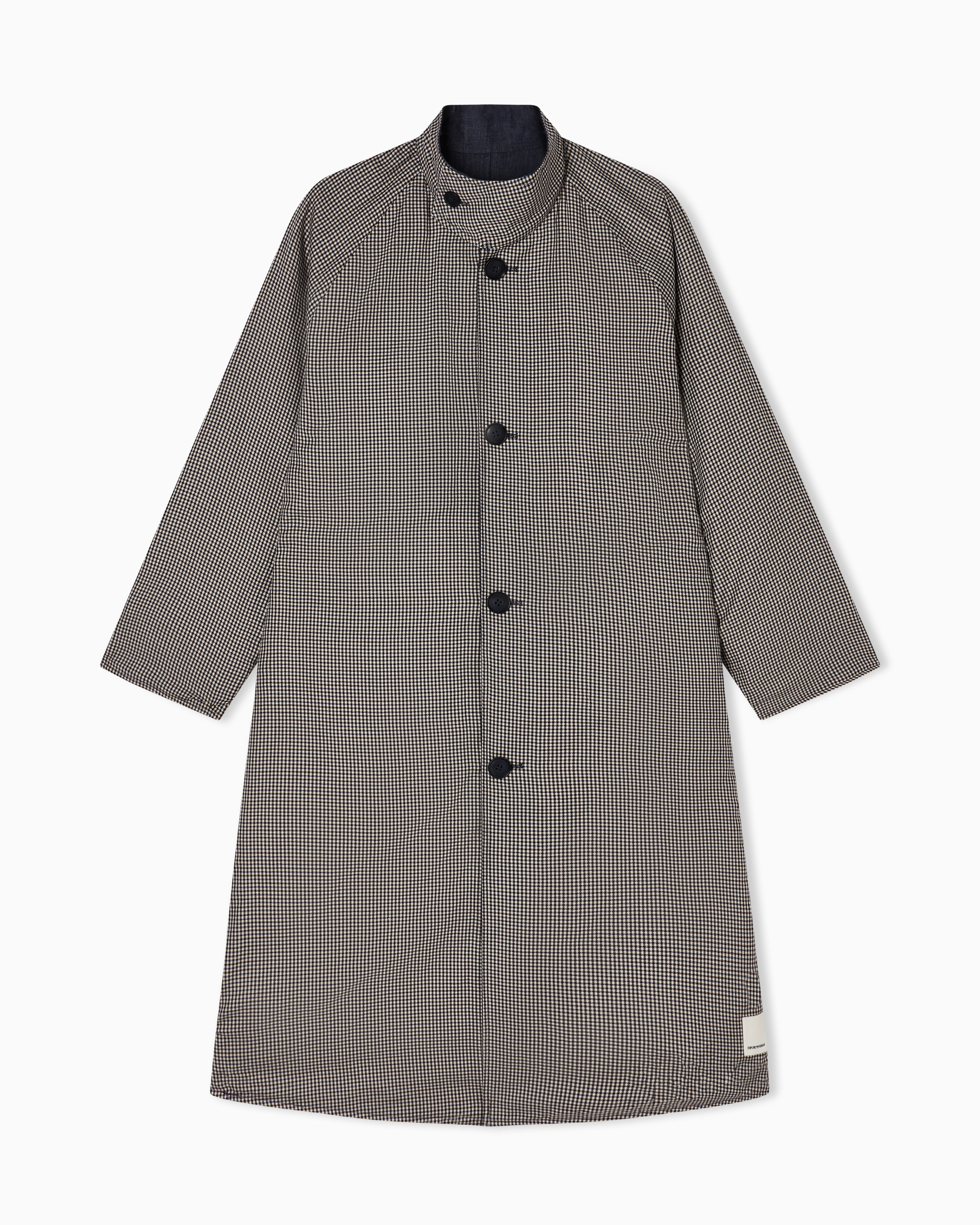 Emporio Armani Eagle Club reversible denim trench coat