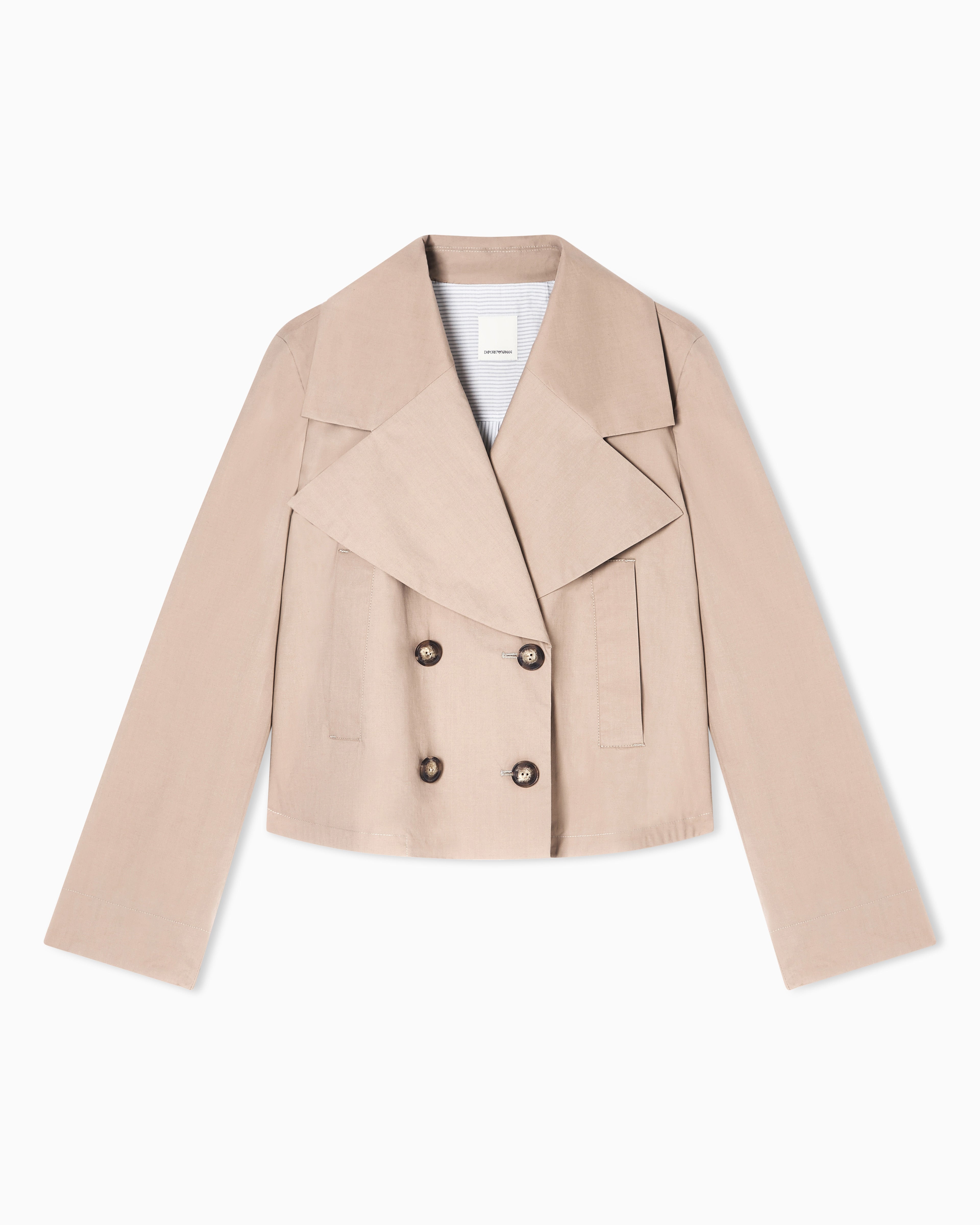 Emporio Armani Eagle Club poplin double-breasted blouson