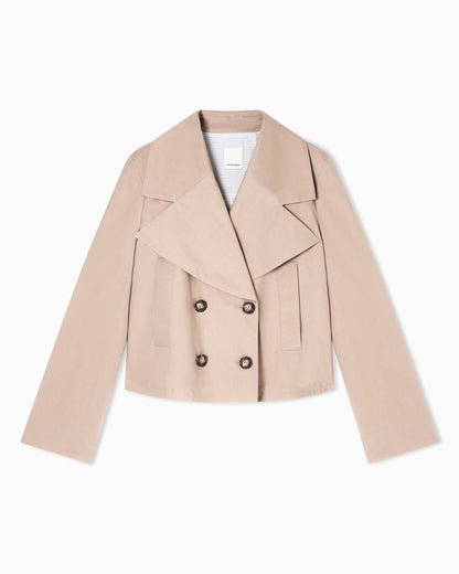 Emporio Armani Eagle Club poplin double-breasted blouson