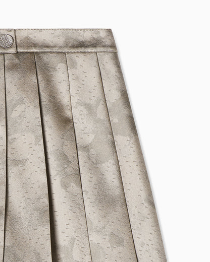 Emporio Armani Culottes in camo flower jacquard fabric