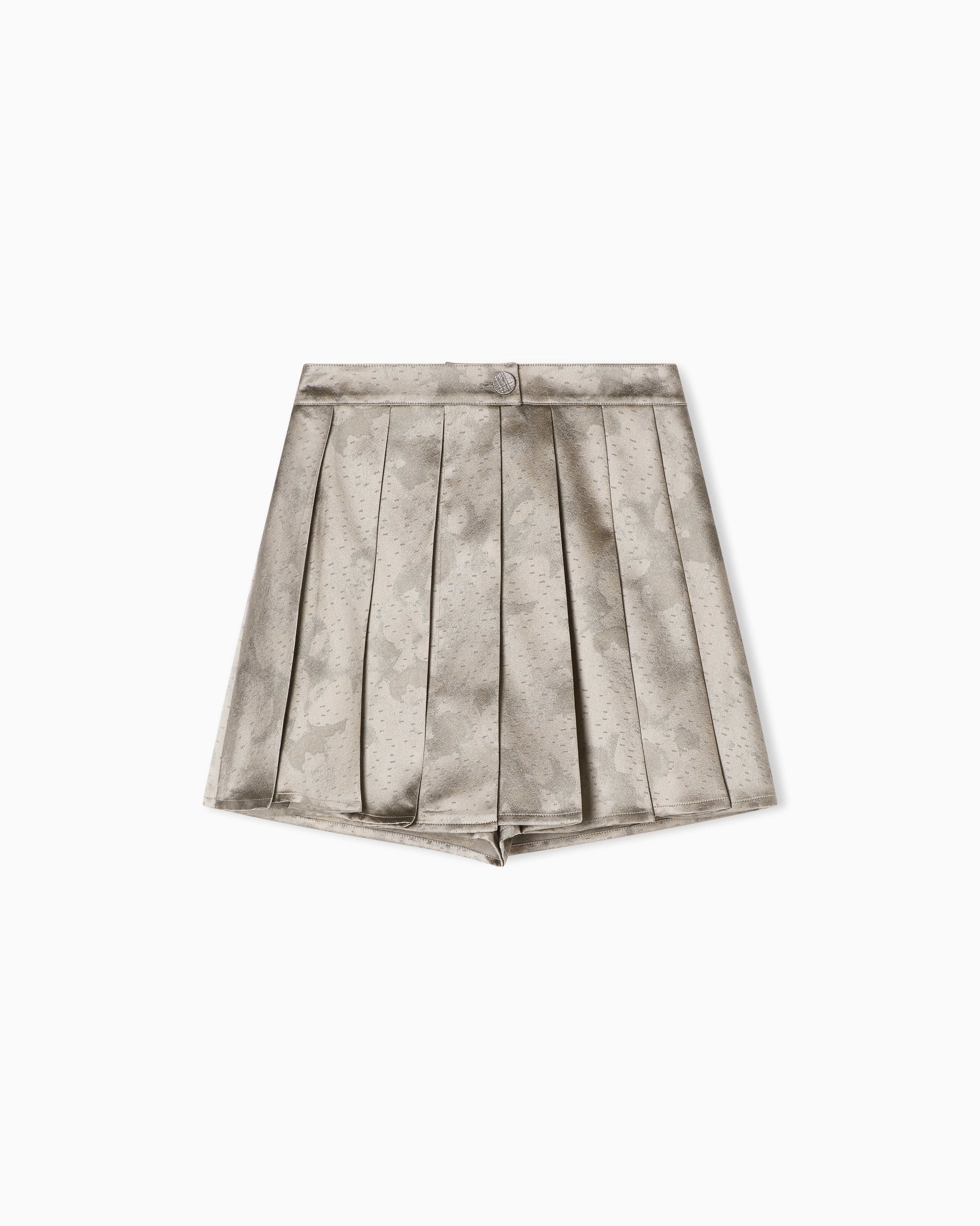 Emporio Armani Culottes in camo flower jacquard fabric