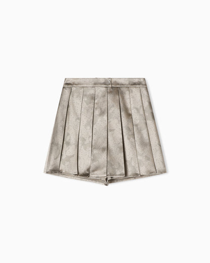 Emporio Armani Culottes in camo flower jacquard fabric
