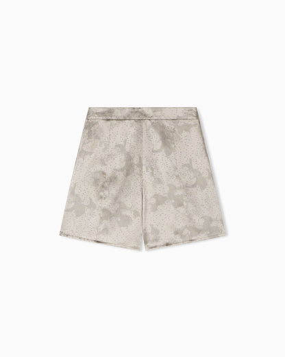 Emporio Armani Culottes in camo flower jacquard fabric