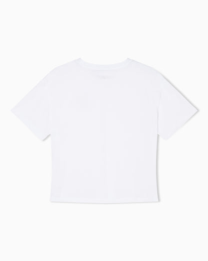 Emporio Armani Organic jersey T-shirt with logo stamp