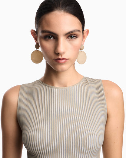 Emporio Armani Knit top with a ribbed effect