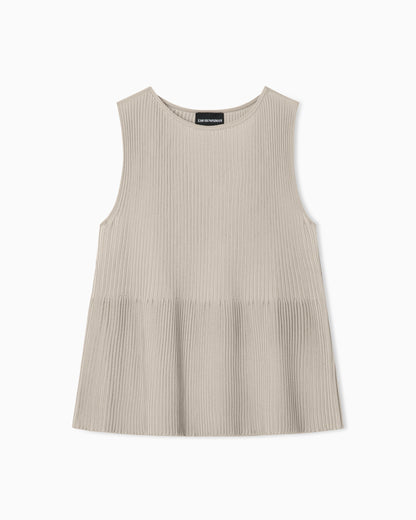 Emporio Armani Knit top with a ribbed effect